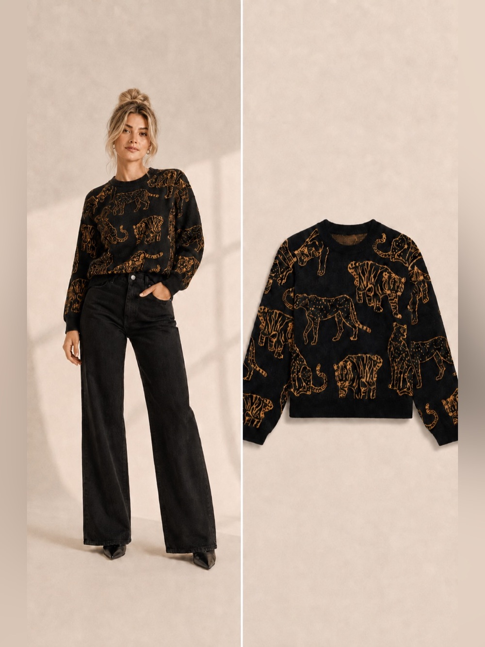 Rails Perci Wild Cat Alpaca-Blend Sweater – NWT – Size M